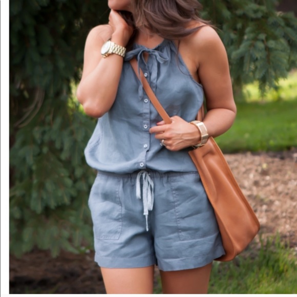 grey romper shorts
